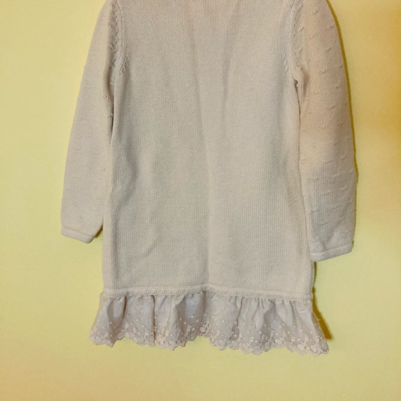 Hanna Andersson Lace Trip Knit Sweater Dress - Picture 9 of 10